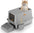 Stainless steel fully enclosed cat litter box large