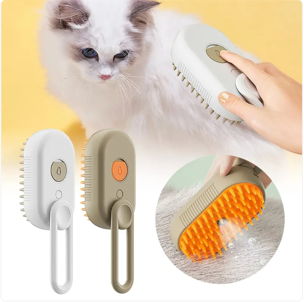 Automatic pet brush for easy fur removal