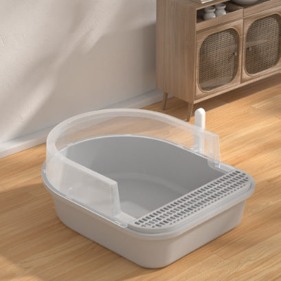 Extra spacious litter box for big cats indoor use